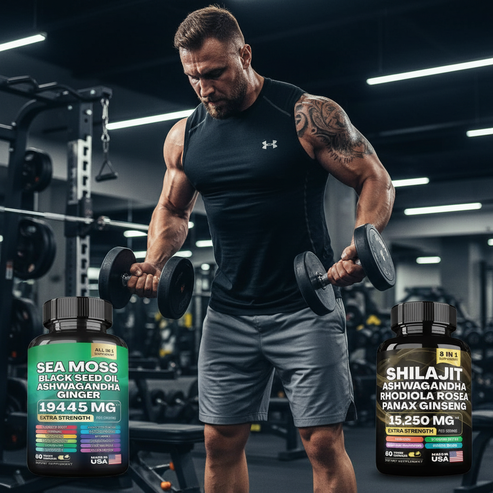 Combo Shilajit + Musgo Marino para mejorar el rendimiento y la vitalidad